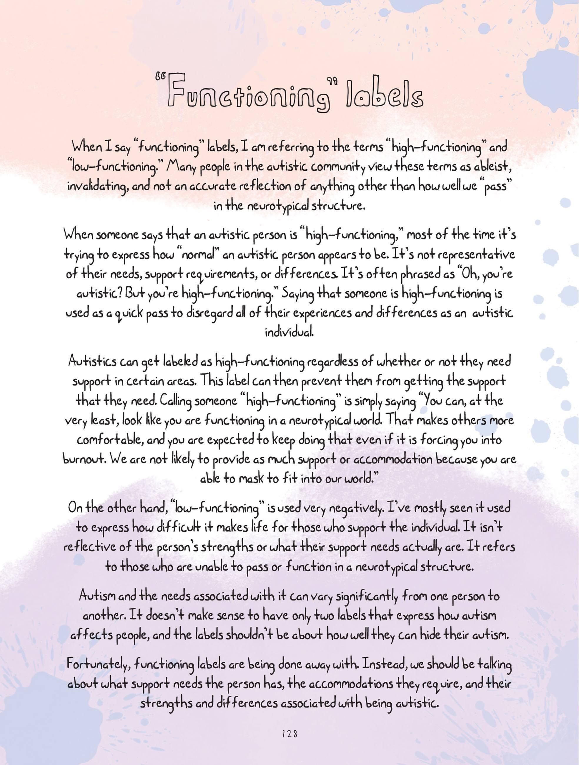 Beispielinhalt (Bild) I Am Autistic: A Workbook