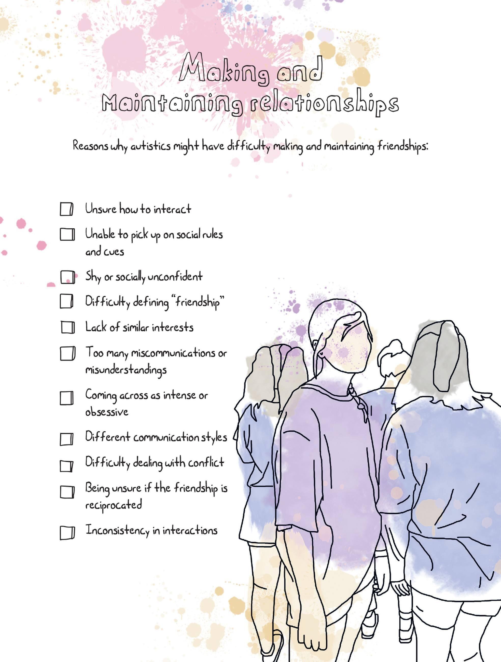 Beispielinhalt (Bild) I Am Autistic: A Workbook