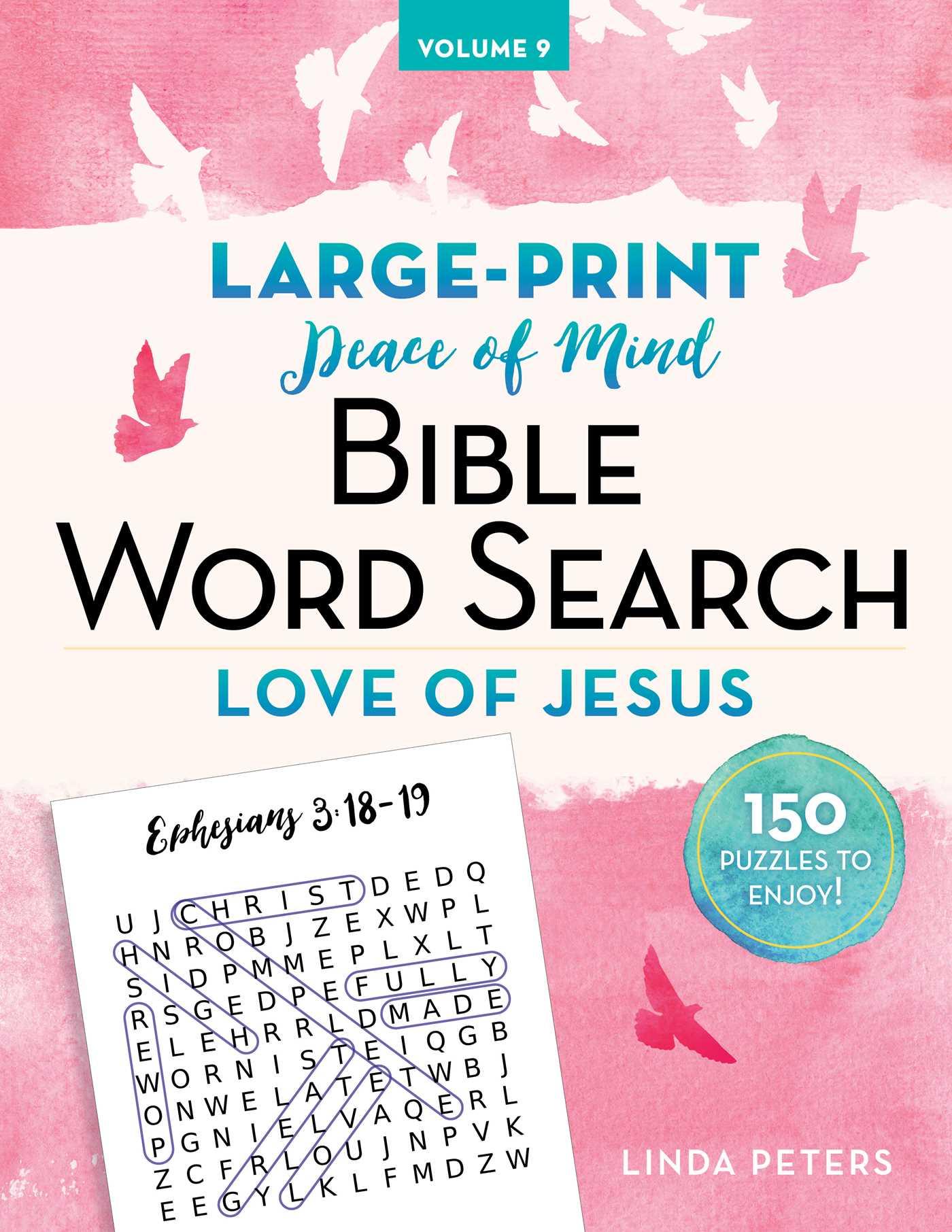Vorderes Coverbild Peace of Mind Bible Word Search Love of Jesus