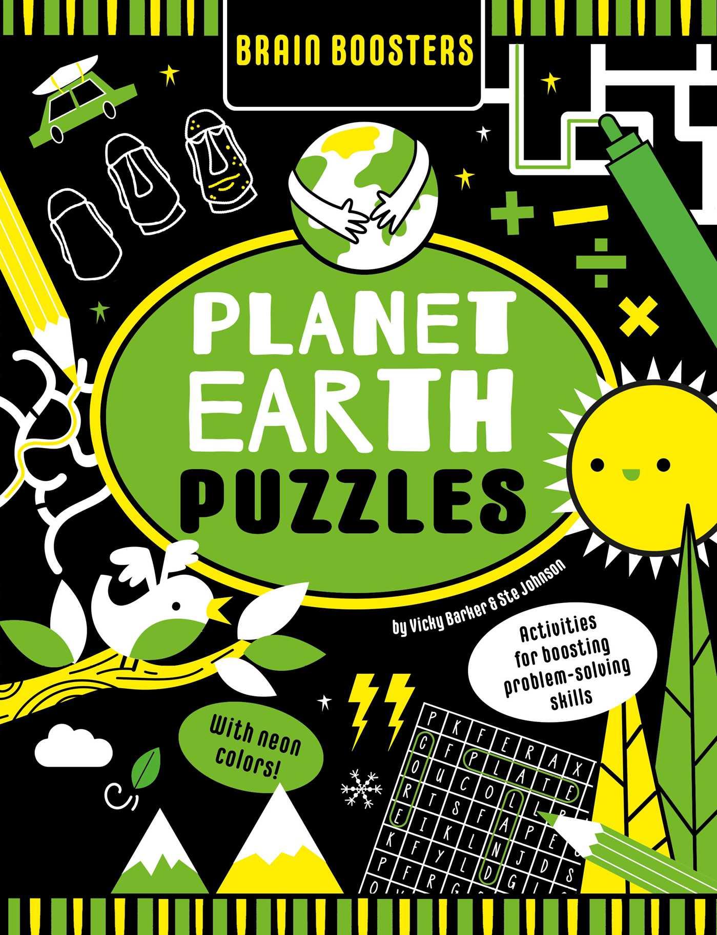Vorderes Coverbild Brain Boosters Planet Earth Puzzles (with Neon Colors)