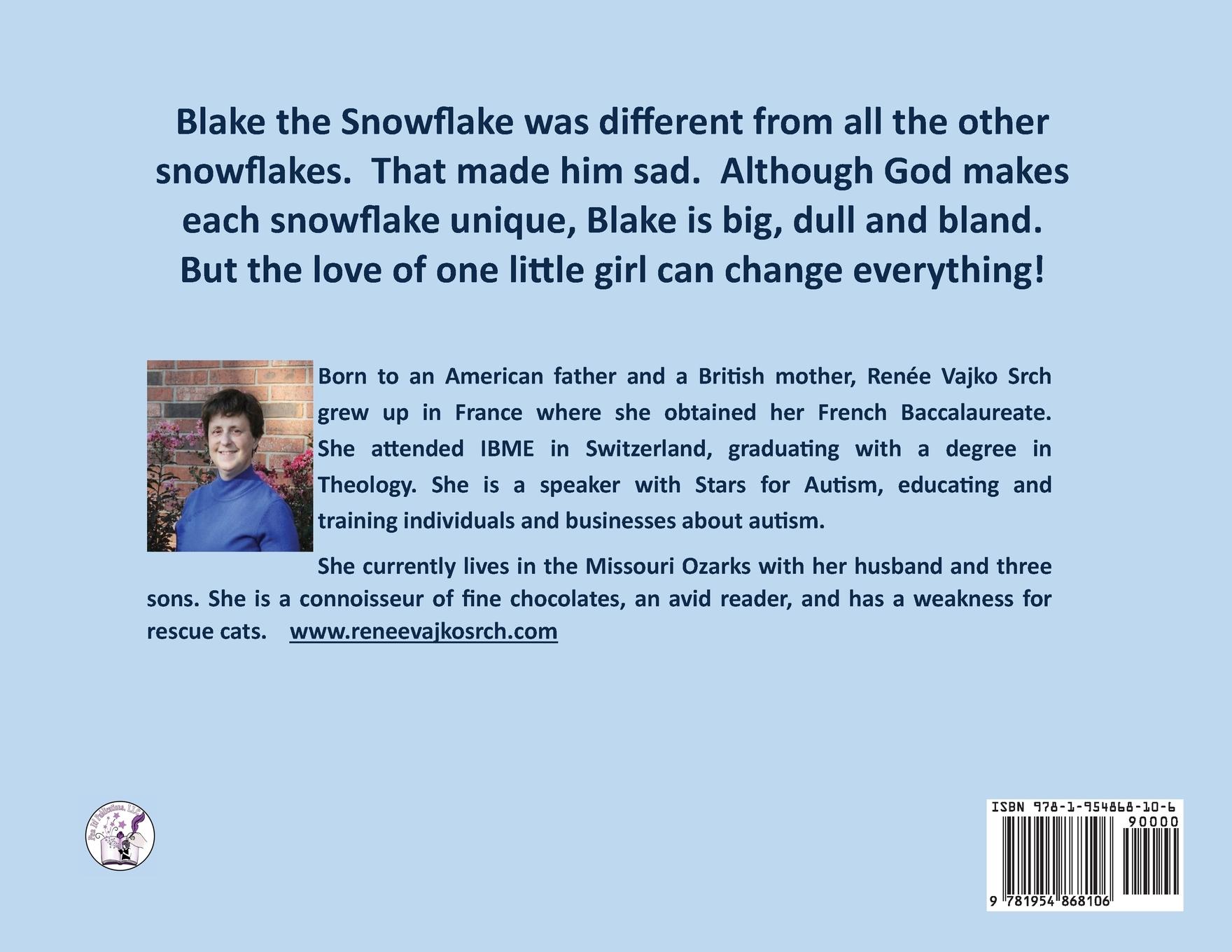 Rückseitencover Blake the Snowflake