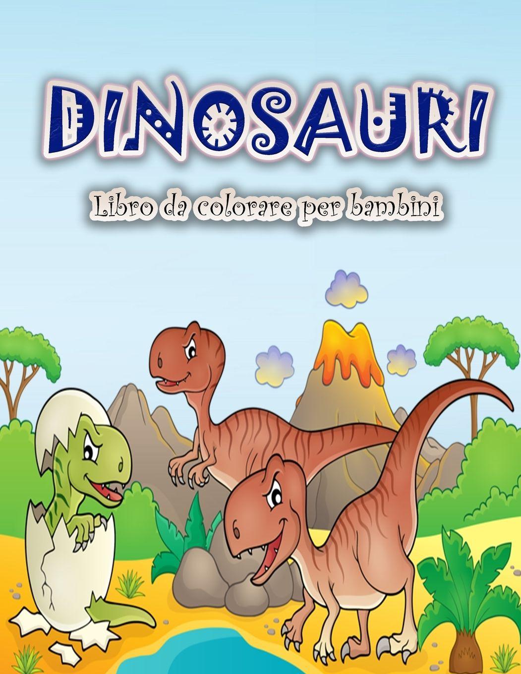 Vorderes Coverbild Dinosauri libro da colorare per i bambini
