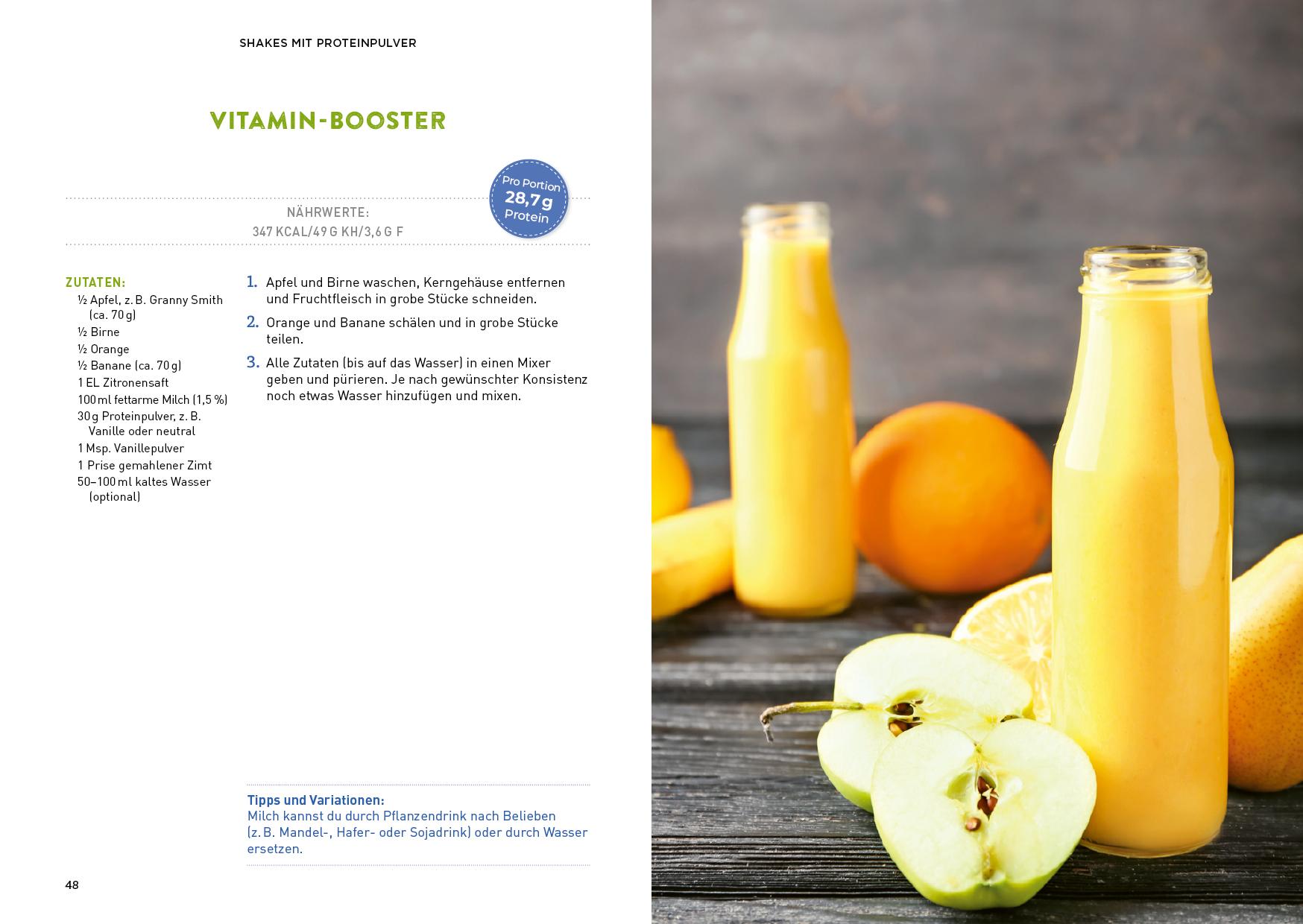 Beispielinhalt (Bild) Fitness-Shakes und -Smoothies