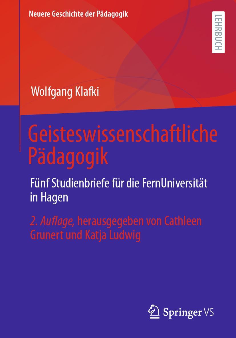 Vorderes Coverbild Geisteswissenschaftliche Pädagogik