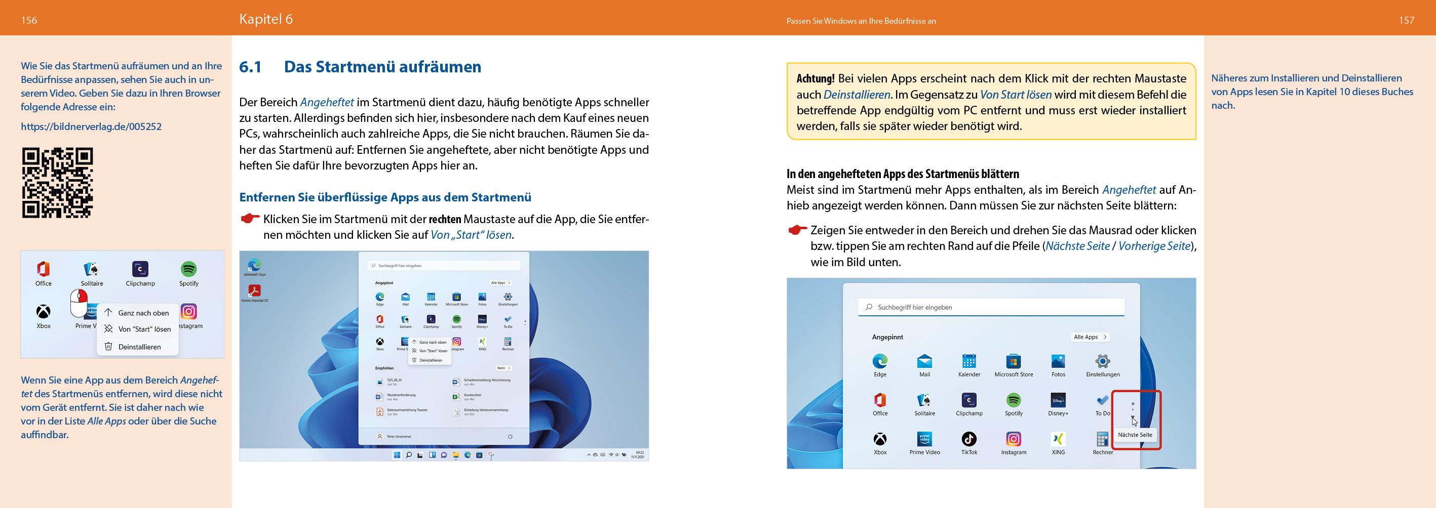 Beispielinhalt (Bild) Windows 11 für Senioren