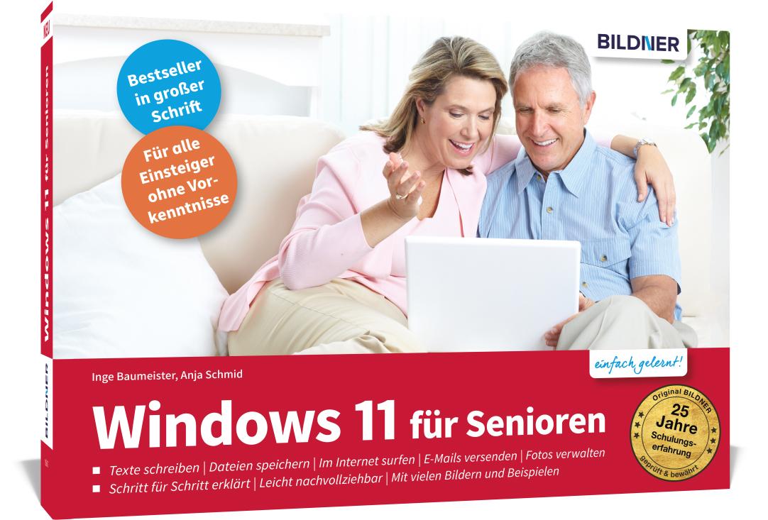 Vorderes Coverbild Windows 11 für Senioren