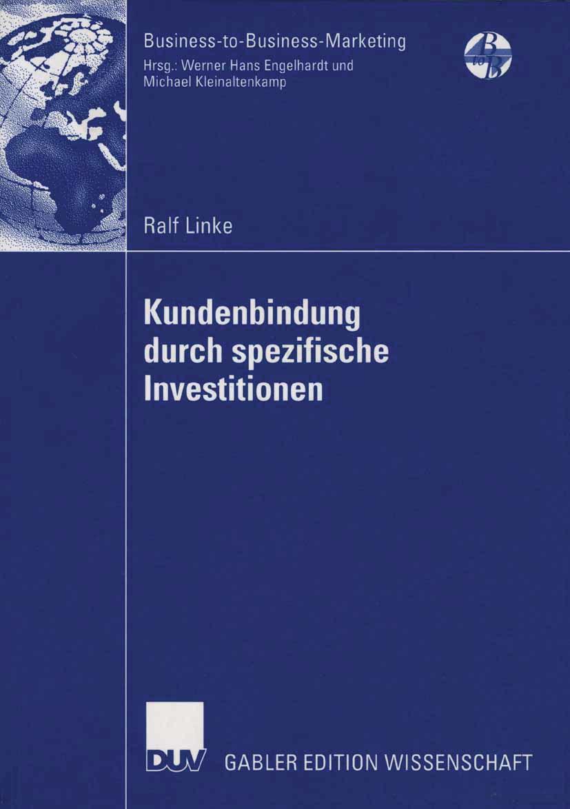 Vorderes Coverbild Kundenbindung durch spezifische Investitionen