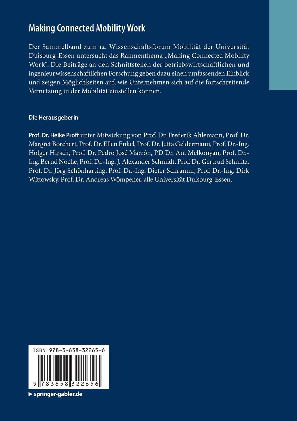 Rückseitencover Making Connected Mobility Work