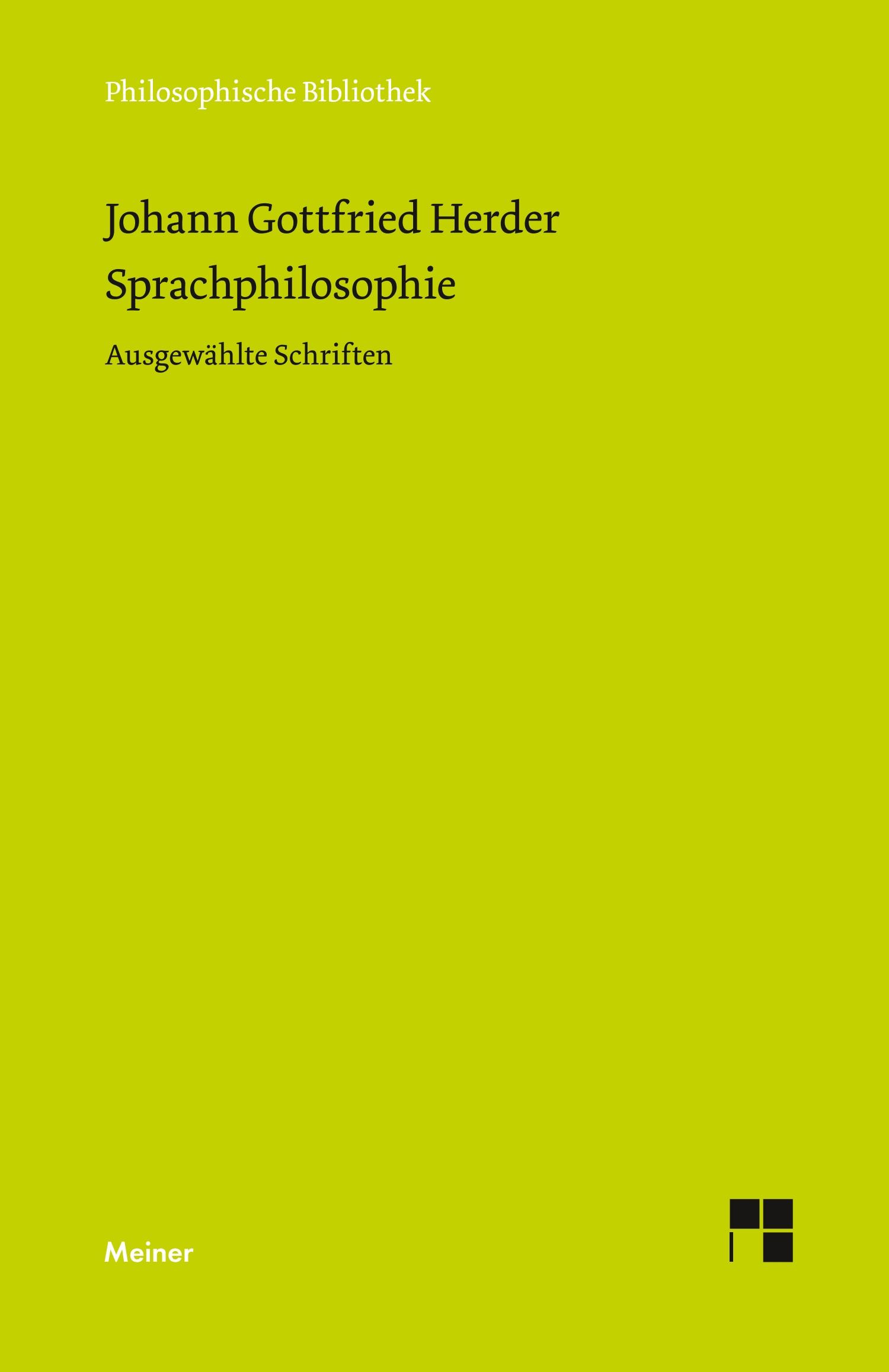 Vorderes Coverbild Sprachphilosophie