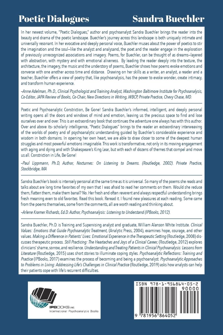 Rückseitencover Poetic Dialogues