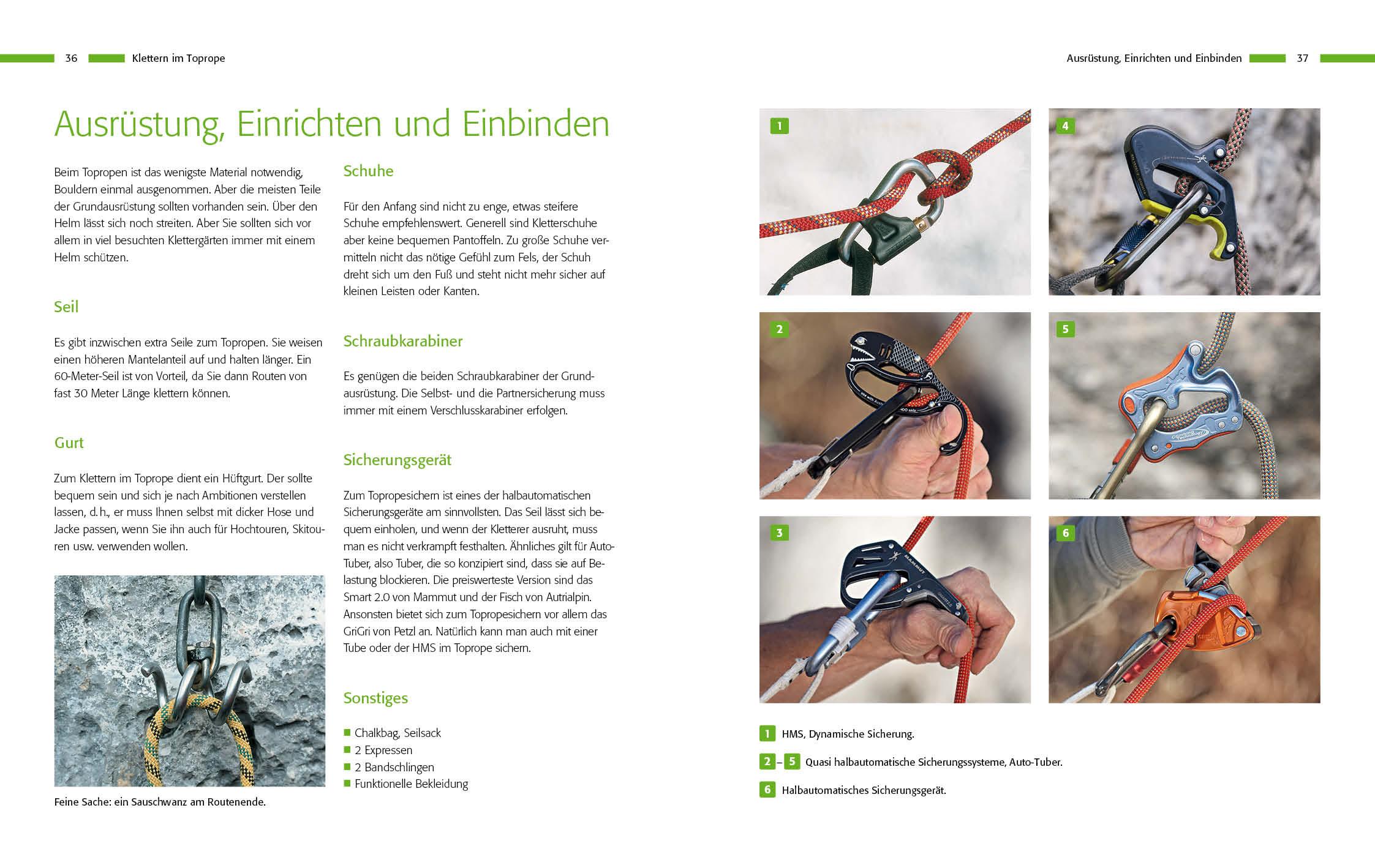 Beispielinhalt (Bild) Klettern - Das Standardwerk