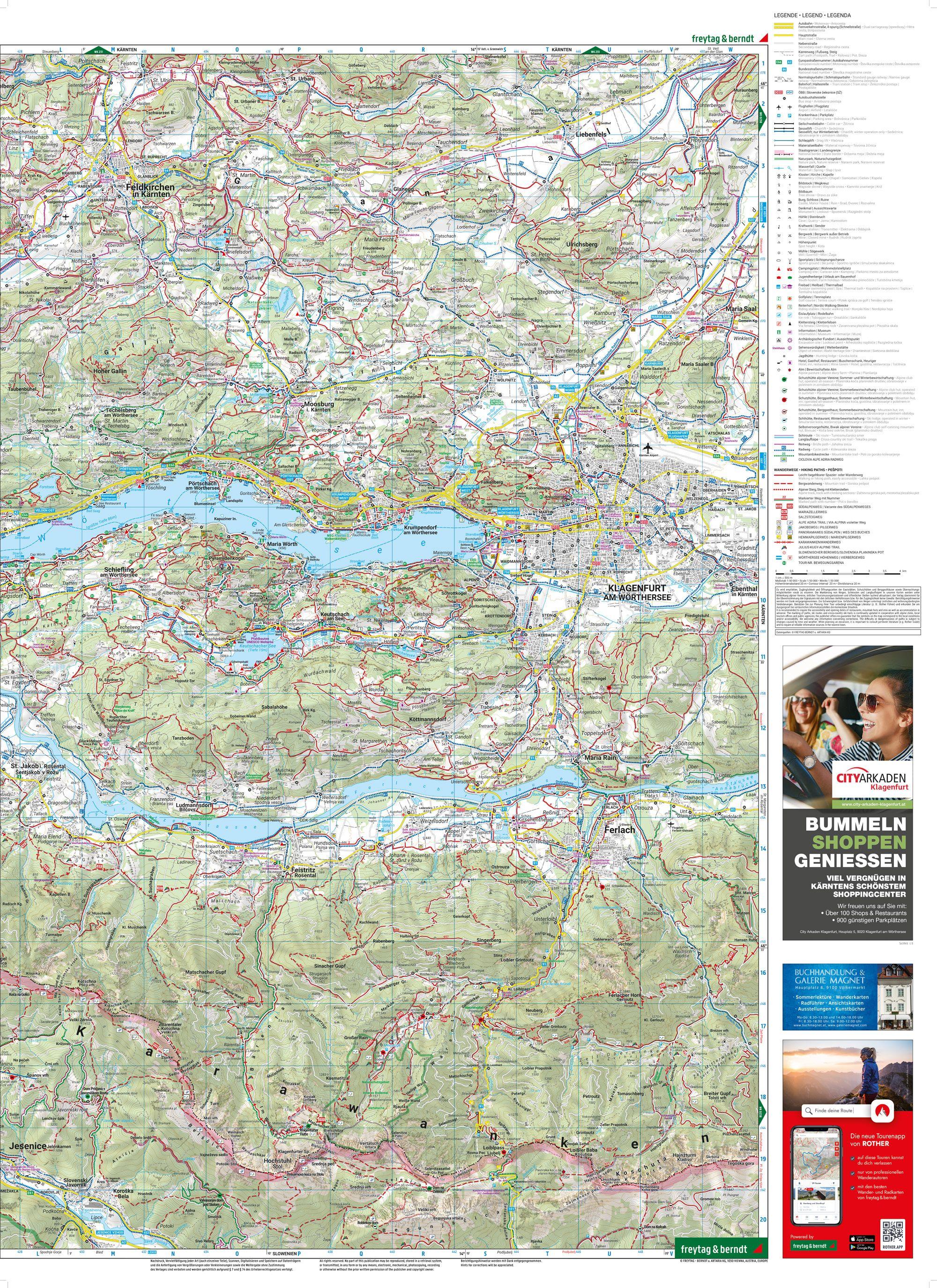 Beispielinhalt (Bild) freytag & berndt Wanderkarte WK 0241 Innsbruck, Stubai - Sellrain - Brenner 1:50.000