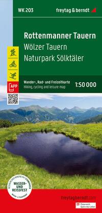 Vorderes Coverbild Rottenmanner Tauern, Wander-, Rad- und Freizeitkarte 1:50.000, freytag & berndt, WK 203