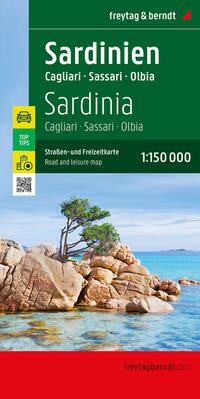 Vorderes Coverbild Sardinien, Straßen- und Freizeitkarte 1:150.000, freytag & berndt
