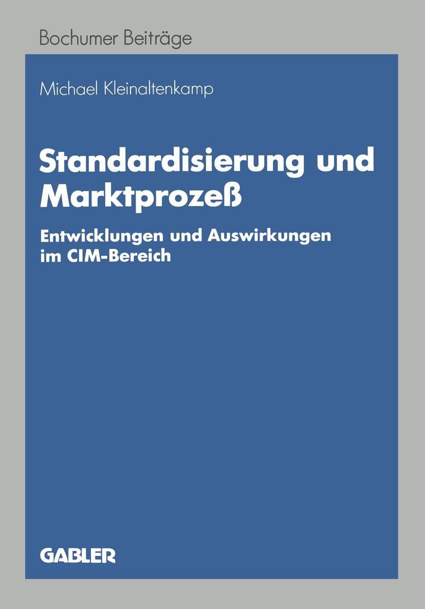 Vorderes Coverbild Standardisierung und Marktprozeß