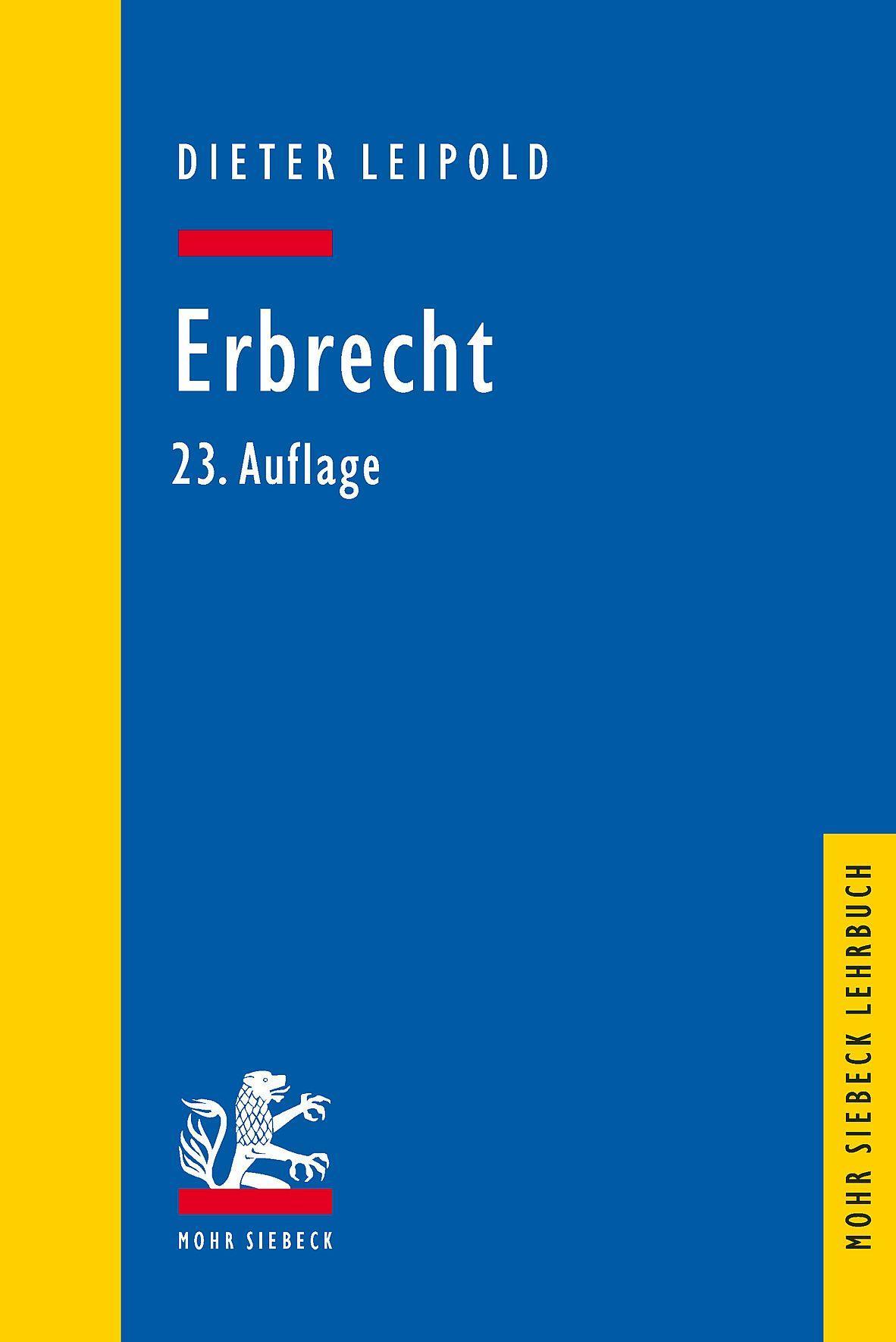 Vorderes Coverbild Erbrecht