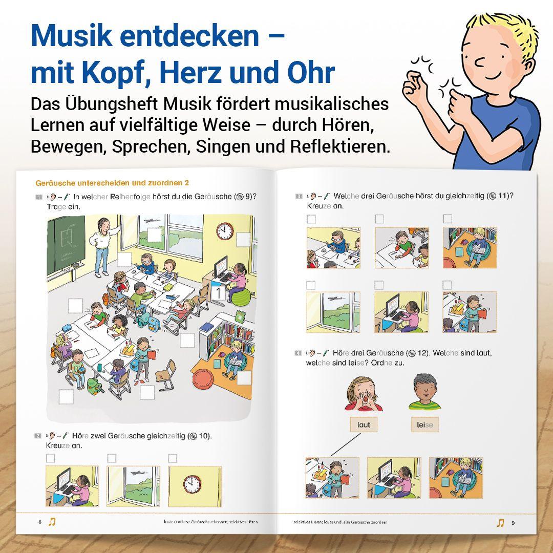 Beispielinhalt (Bild) Das Übungsheft Musik 1/2