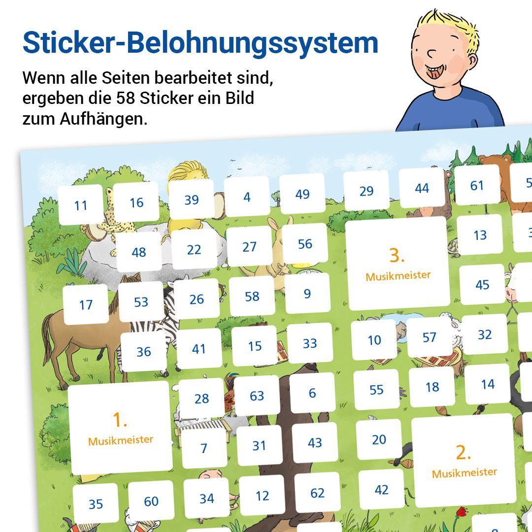 Beispielinhalt (Bild) Das Übungsheft Musik 1/2