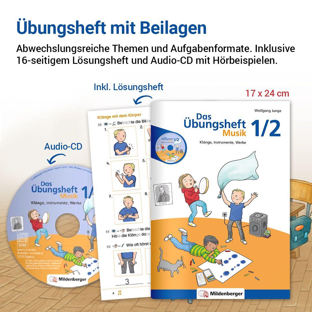 Beispielinhalt (Bild) Das Übungsheft Musik 1/2