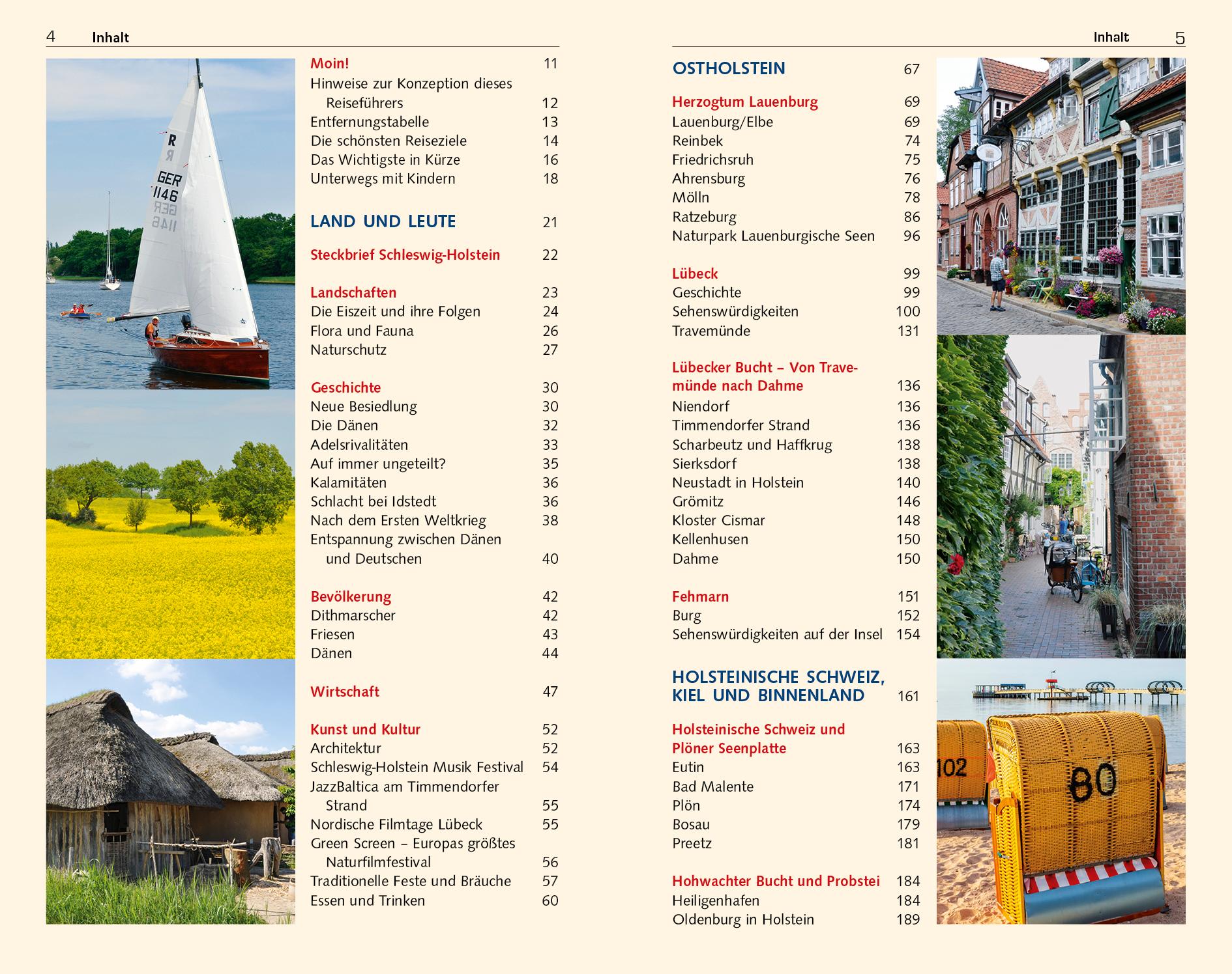 Beispielinhalt (Bild) Reiseführer Schleswig-Holstein