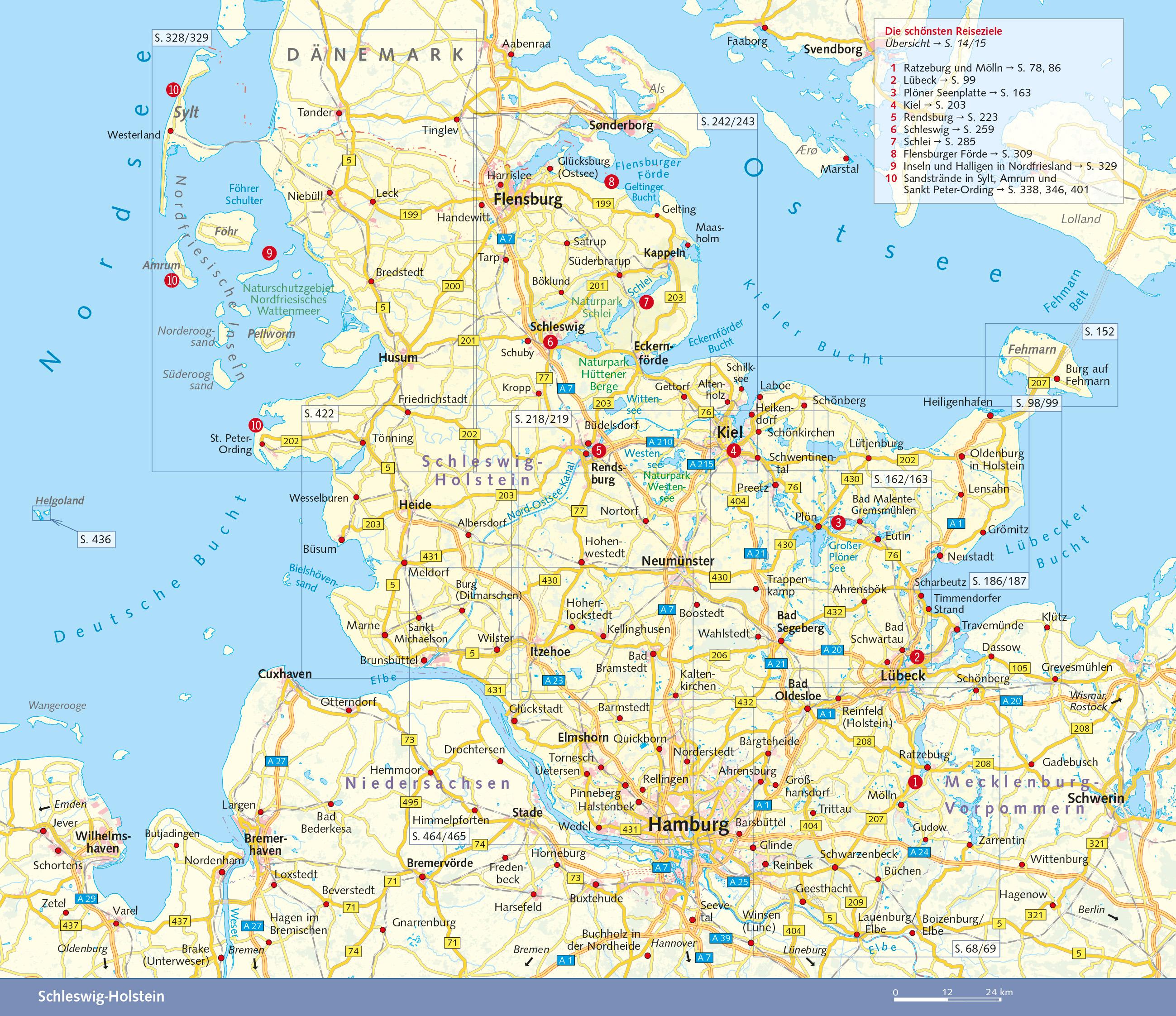 Beispielinhalt (Bild) Reiseführer Schleswig-Holstein
