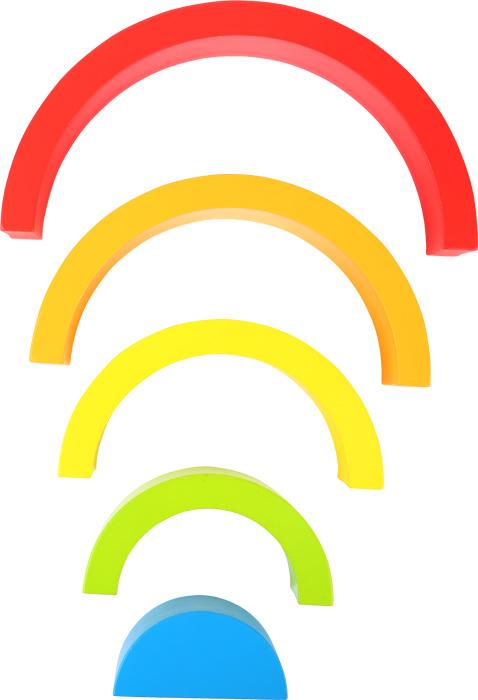 Beispielinhalt (Bild) Holzbausteine Regenbogen