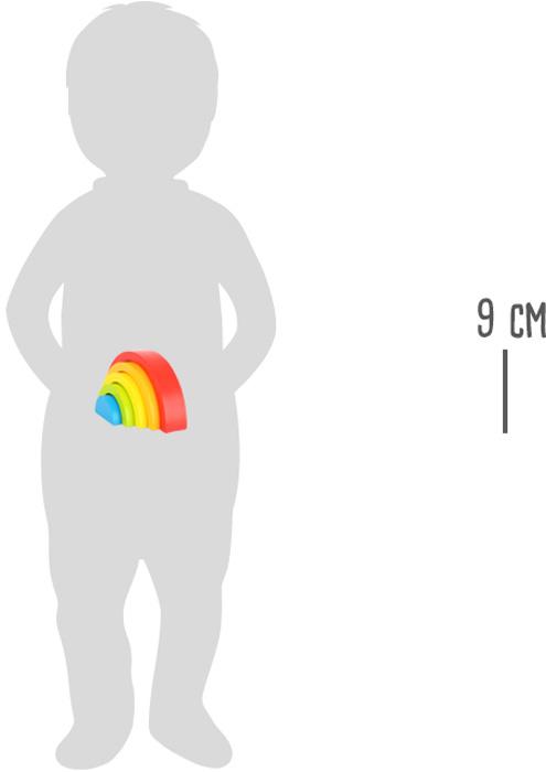 Beispielinhalt (Bild) Holzbausteine Regenbogen