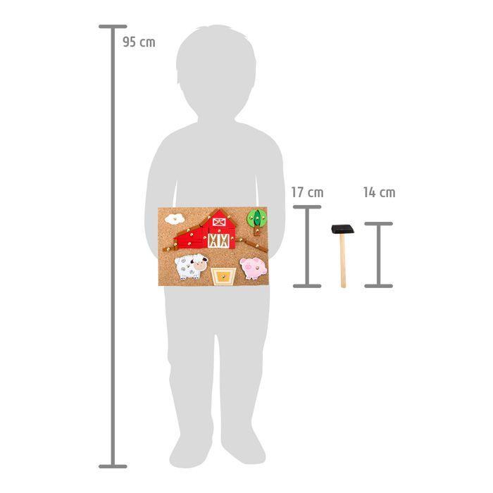 Beispielinhalt (Bild) Hämmerchenspiel Bauernhof