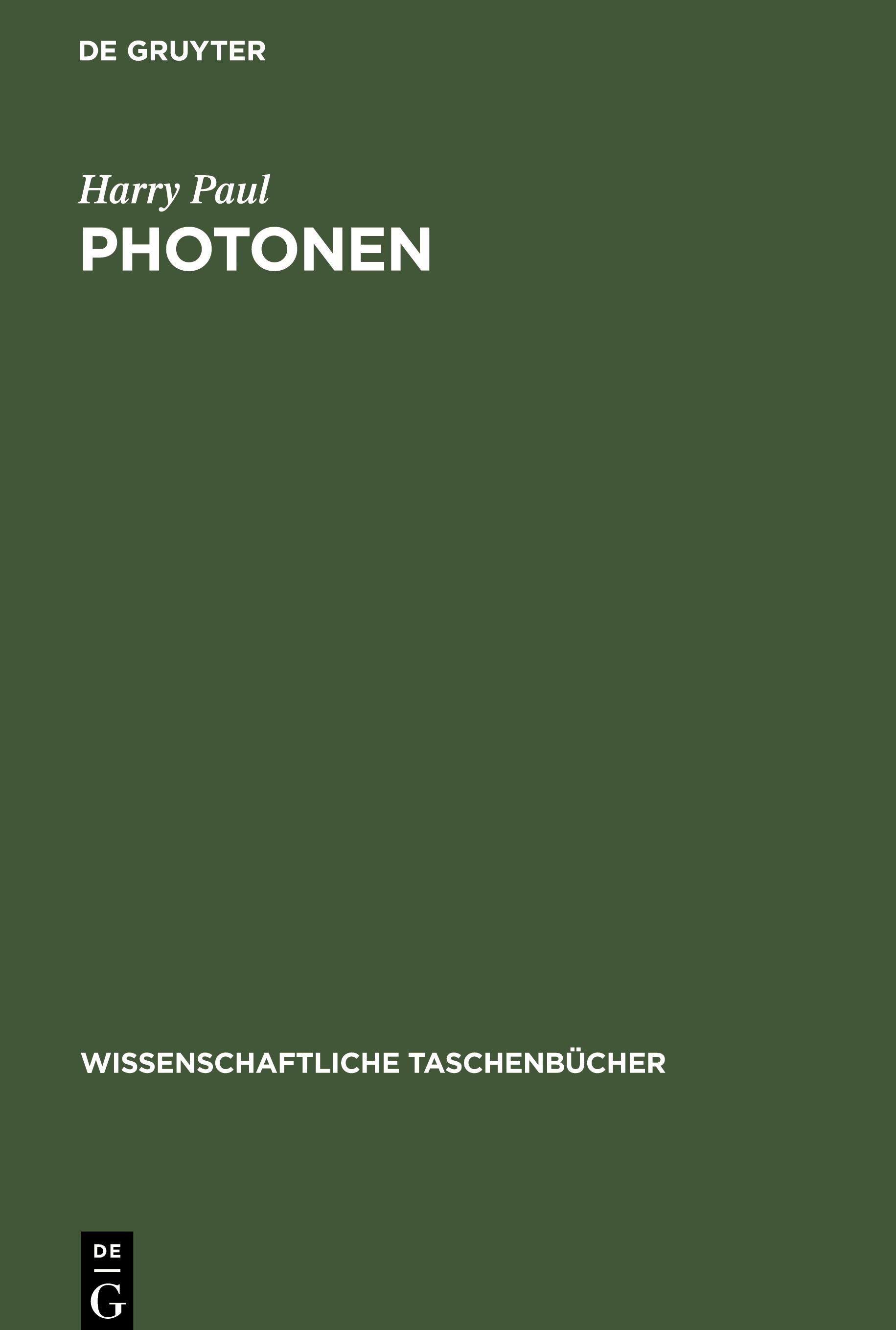 Vorderes Coverbild Photonen