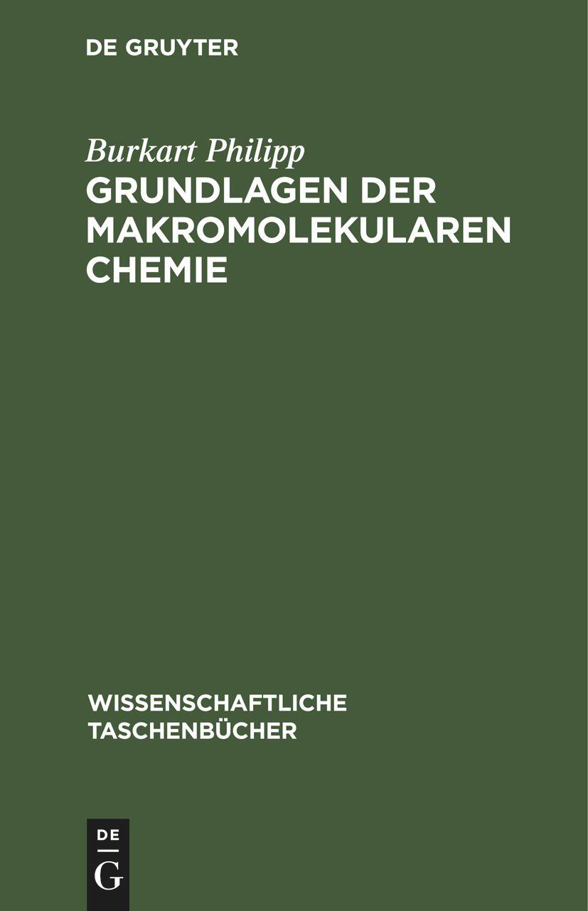 Vorderes Coverbild Grundlagen der makromolekularen Chemie