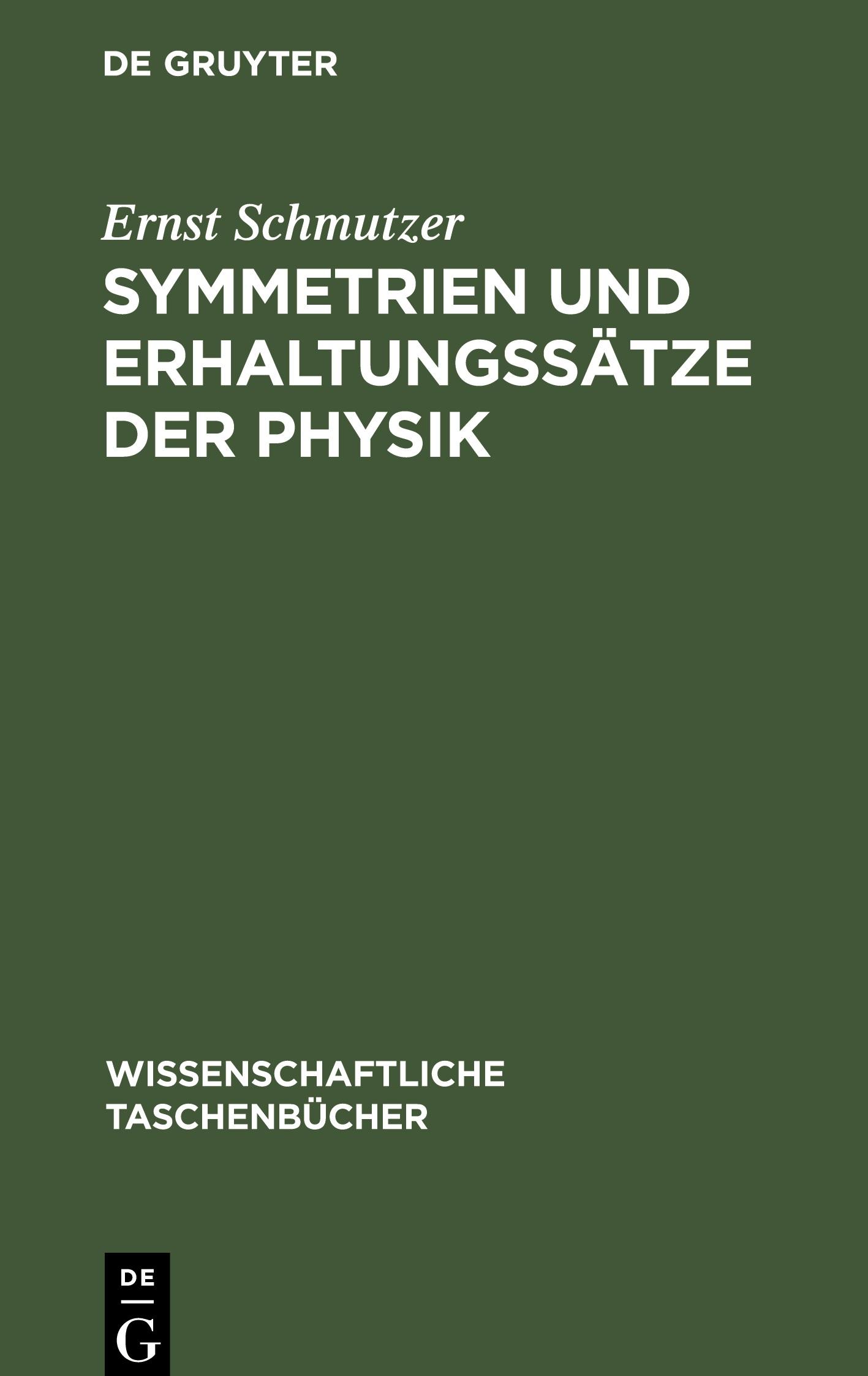 Vorderes Coverbild Symmetrien und Erhaltungssätze der Physik