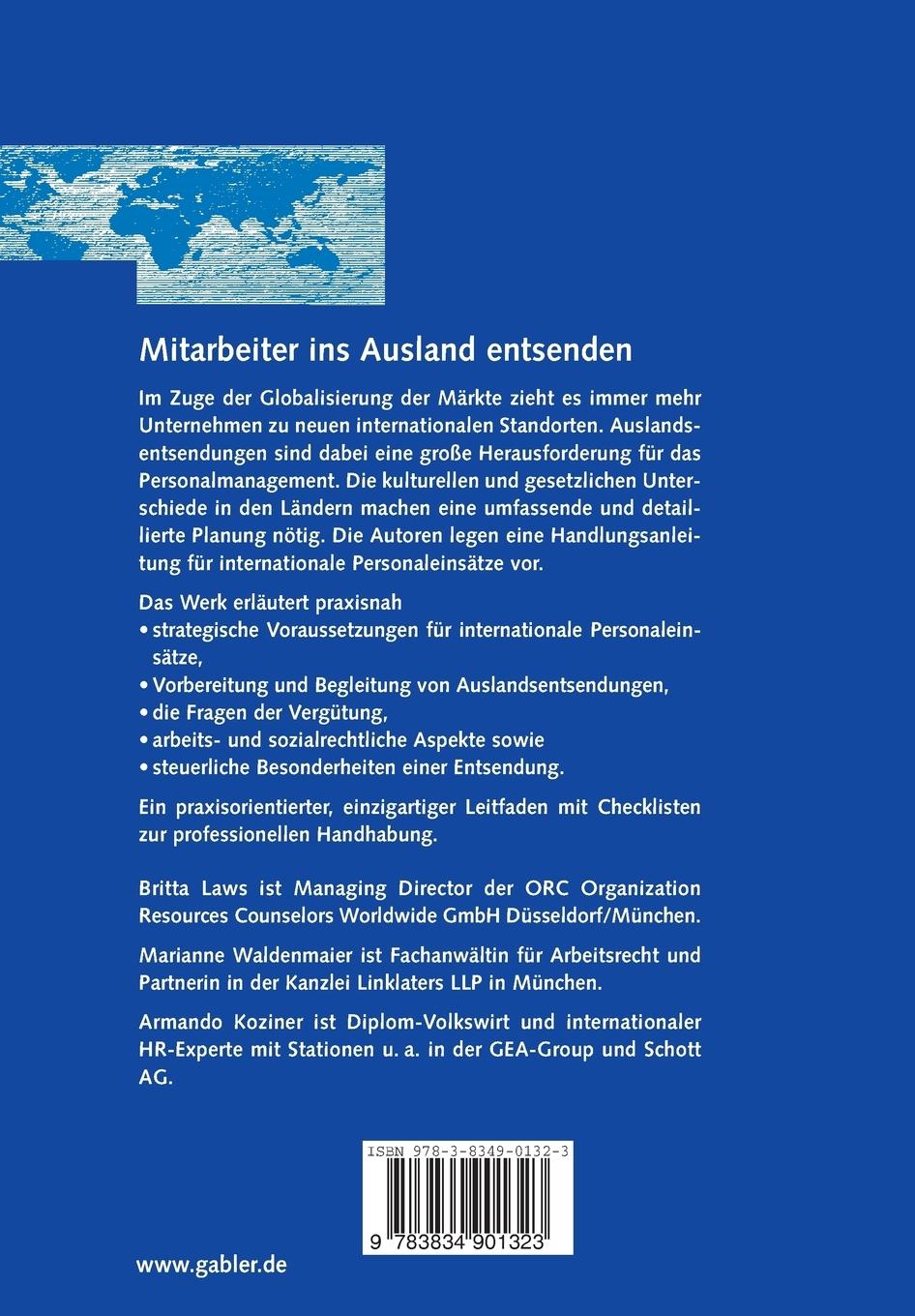 Rückseitencover Mitarbeiter ins Ausland entsenden