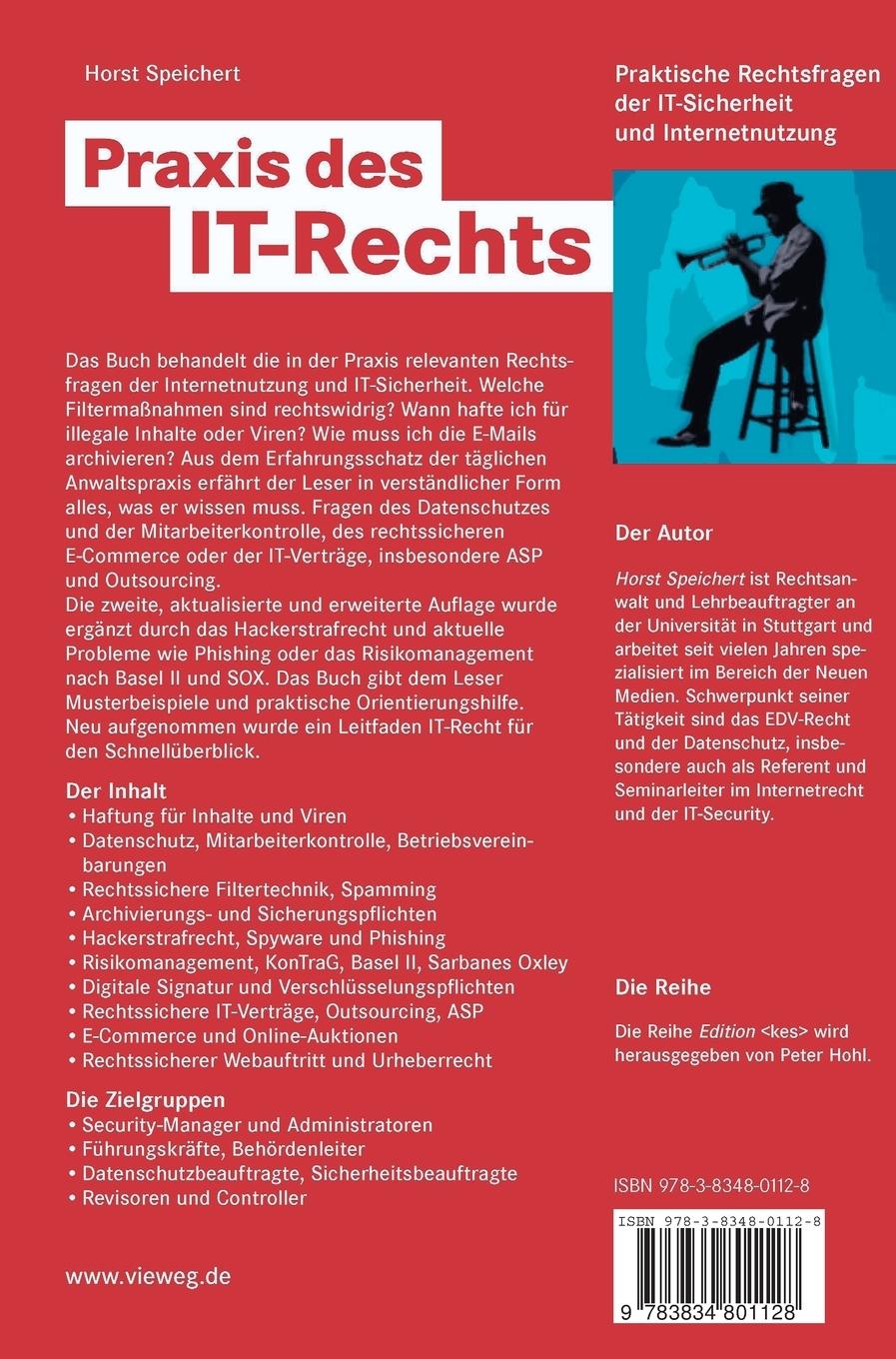 Rückseitencover Praxis des IT-Rechts