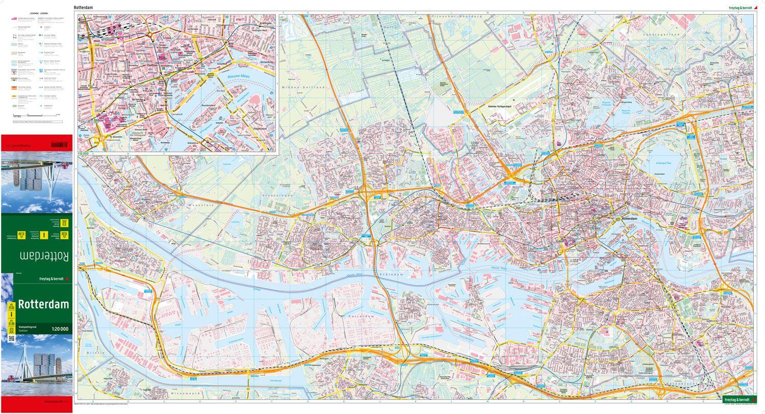 Beispielinhalt (Bild) Rotterdam, Stadtplan 1:20.000, freytag & berndt