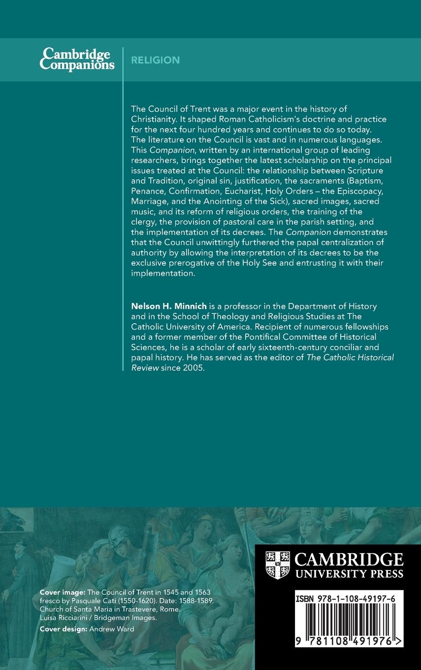 Rückseitencover The Cambridge Companion to the Council of Trent