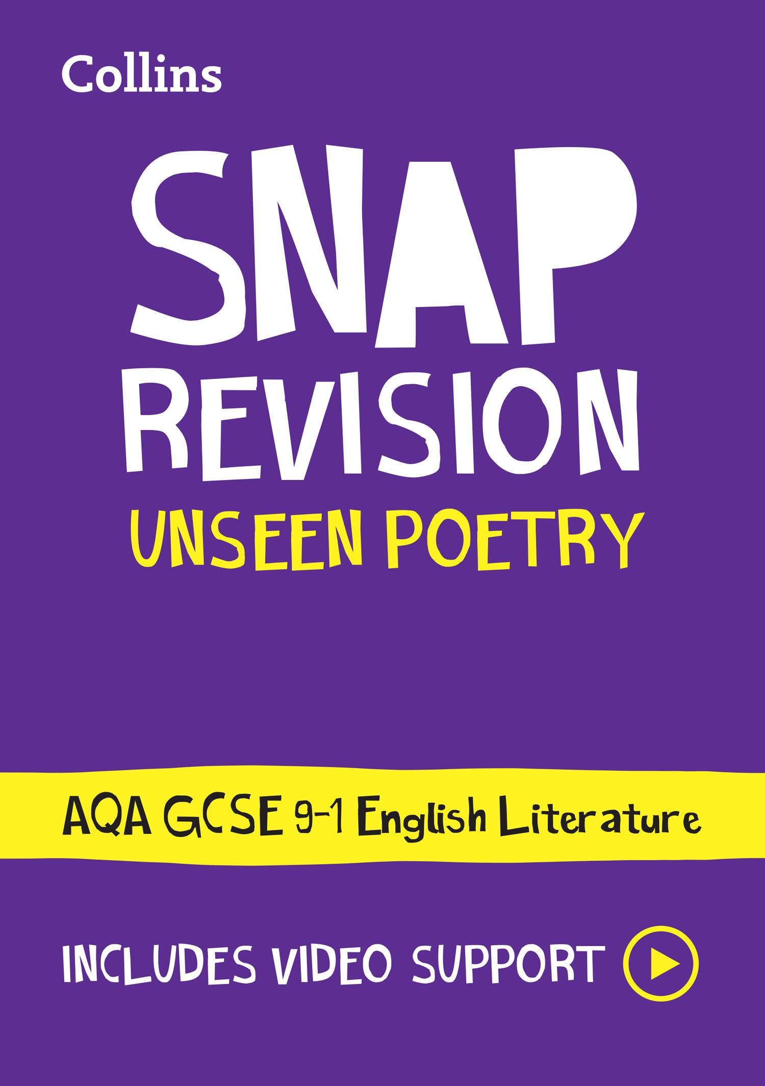 Vorderes Coverbild Aqa Unseen Poetry Anthology Revision Guide