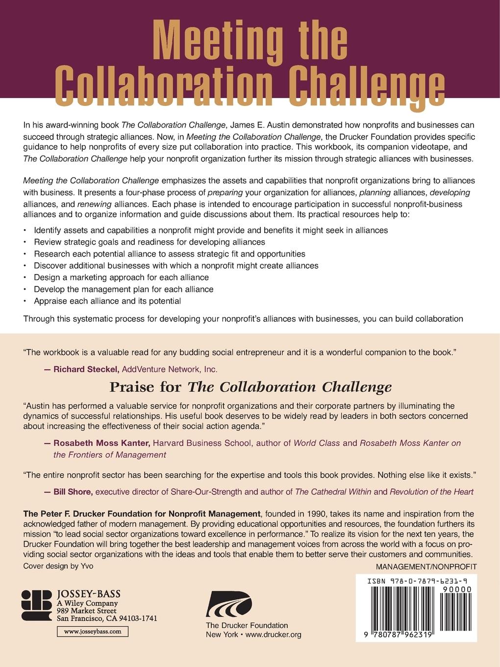 Rückseitencover Meeting the Collaboration Challenge Workbook