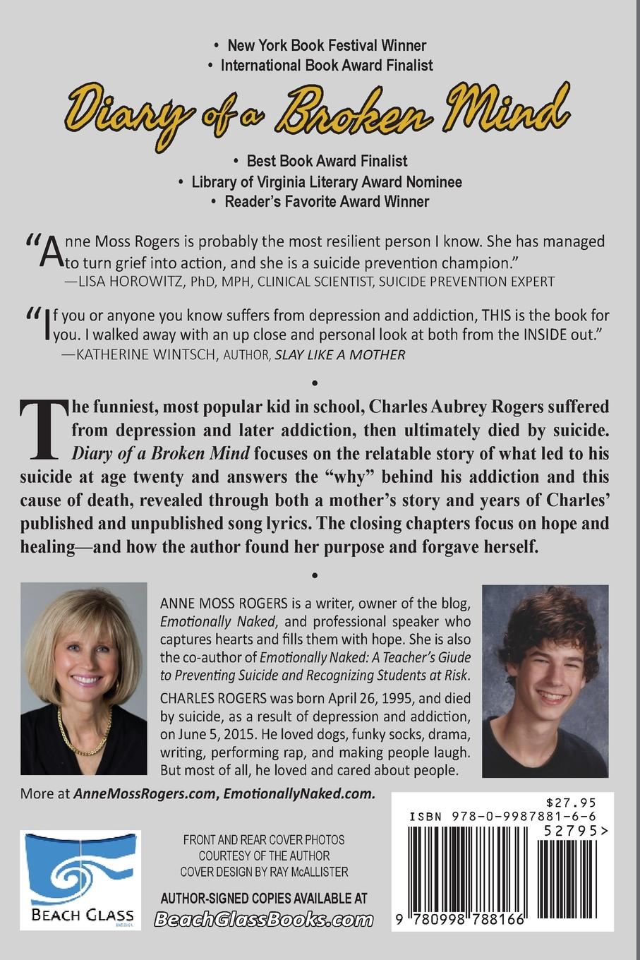 Rückseitencover DIARY OF A BROKEN MIND