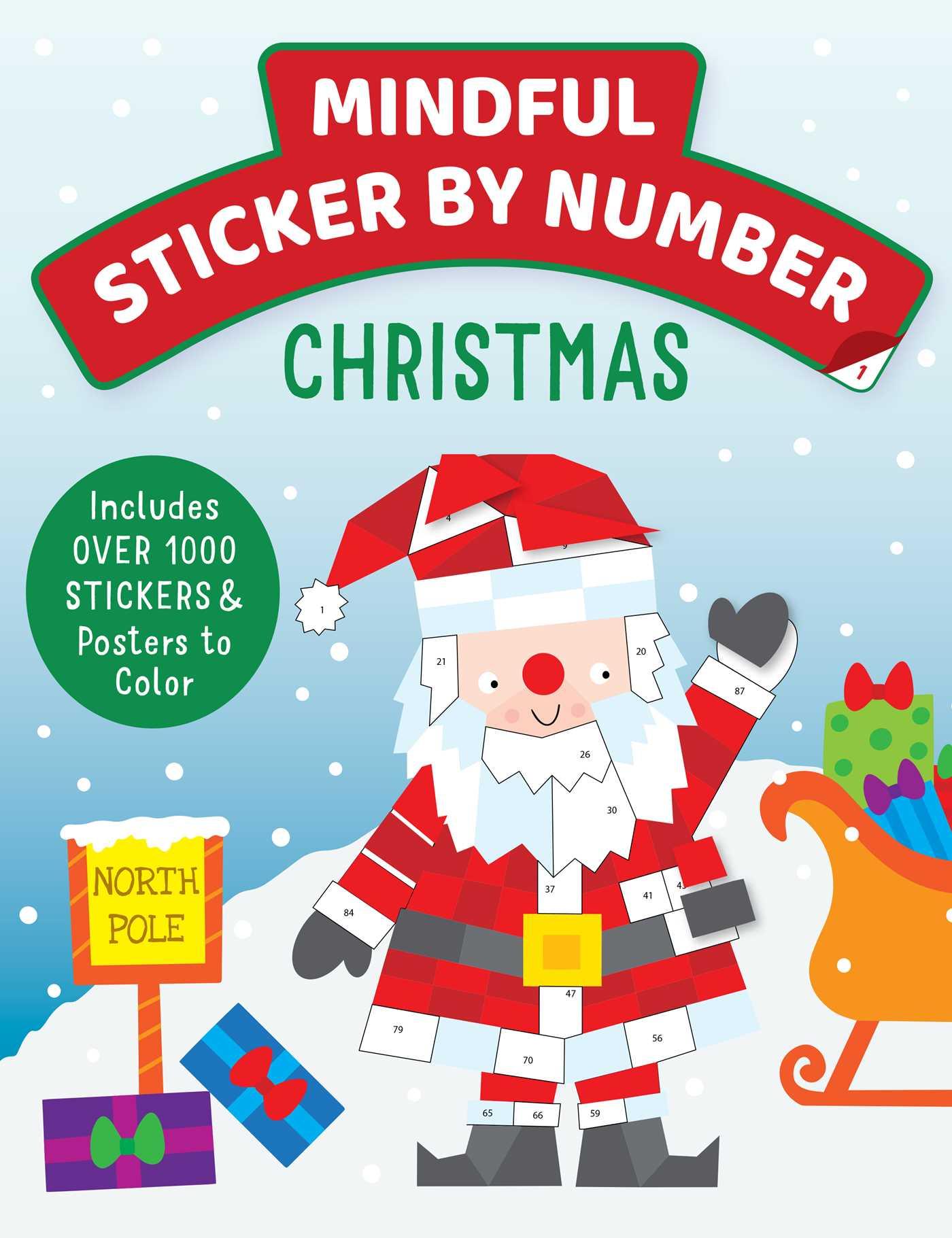 Vorderes Coverbild Mindful Sticker by Number: Christmas