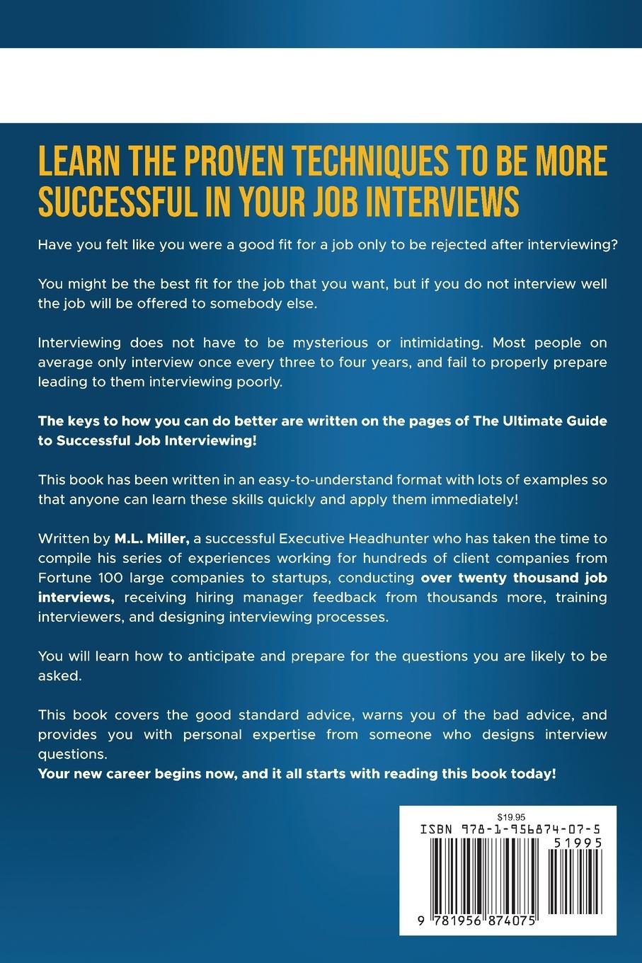 Rückseitencover SoaringME The Ultimate Guide to Successful Job Interviewing