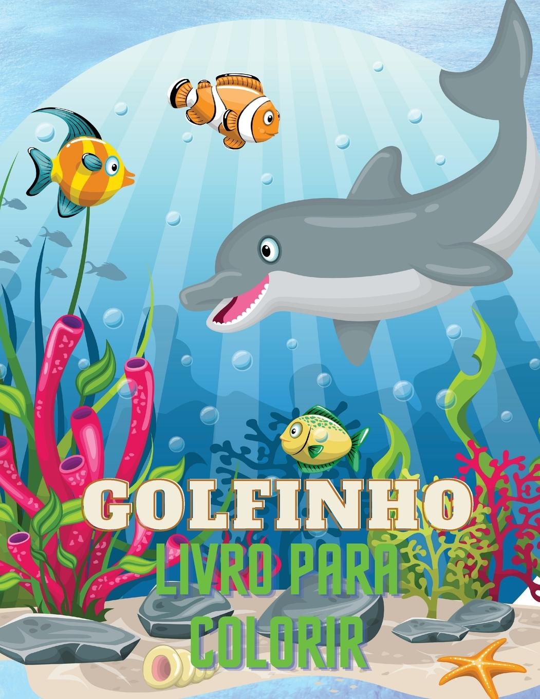 Vorderes Coverbild Golfinho Livro para Colorir