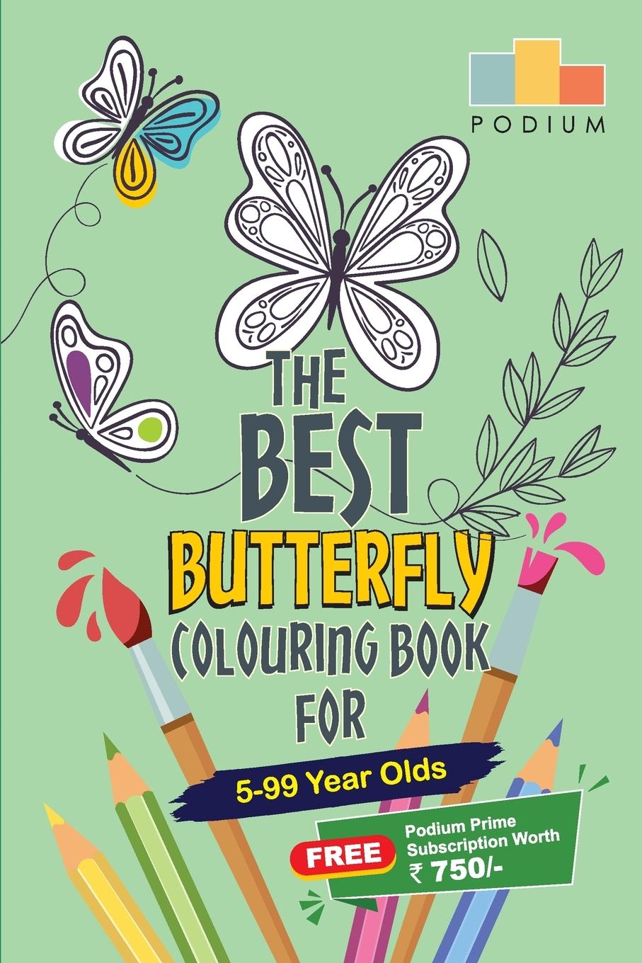 Vorderes Coverbild The Best Butterfly Colouring Book