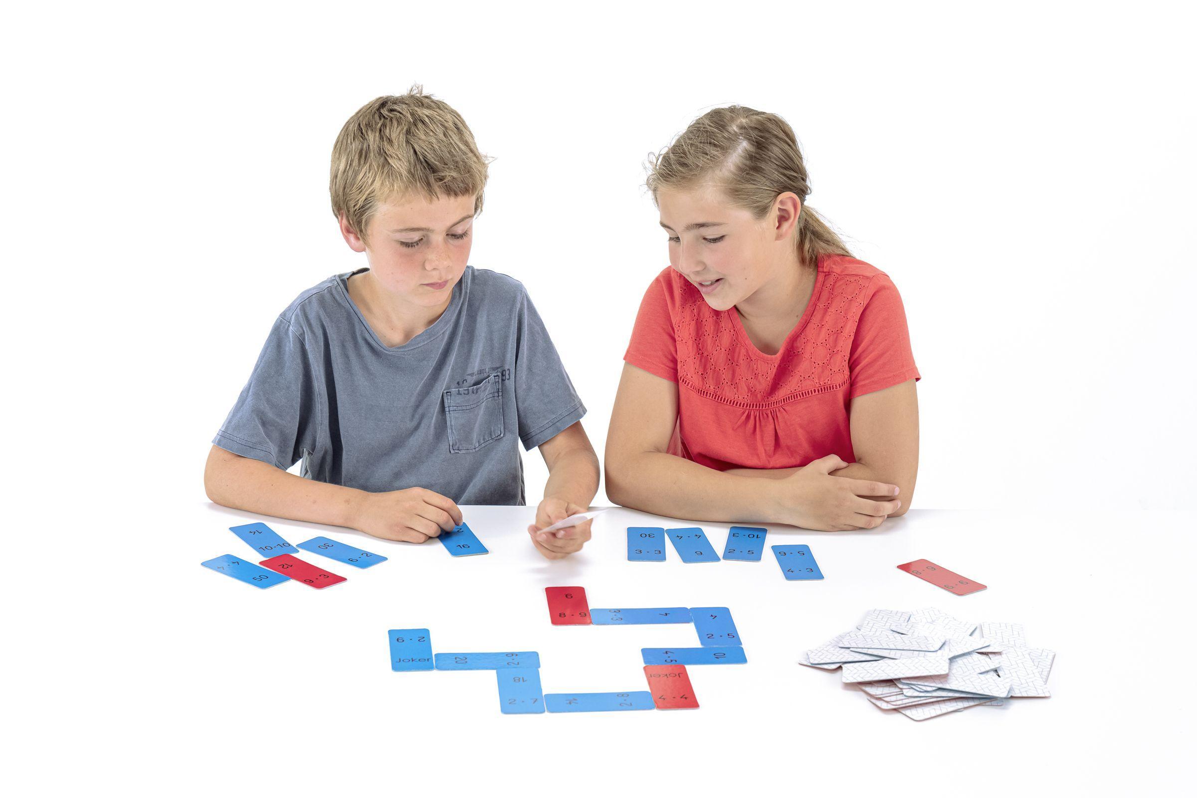 Beispielinhalt (Bild) Domino Multiplikation im 100er Zahlenraum