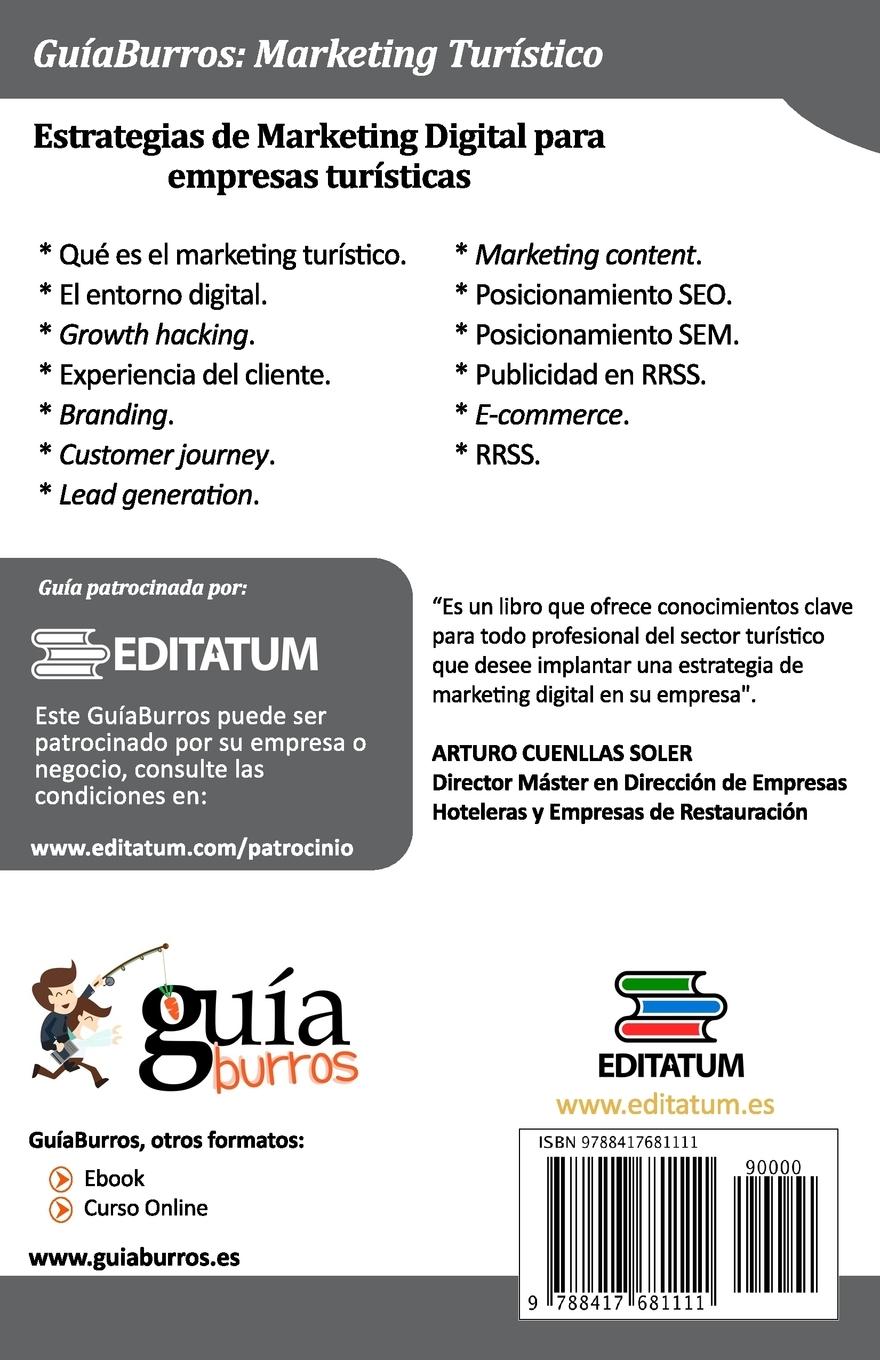 Rückseitencover Marketing turístico : estrategias de marketing digital para empresas turísticas