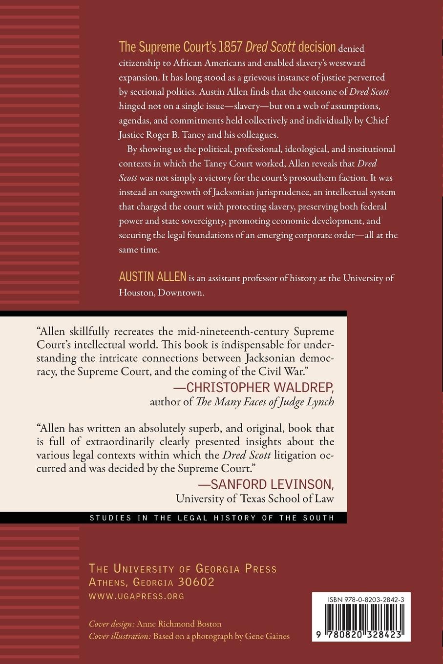 Rückseitencover Origins of the Dred Scott Case