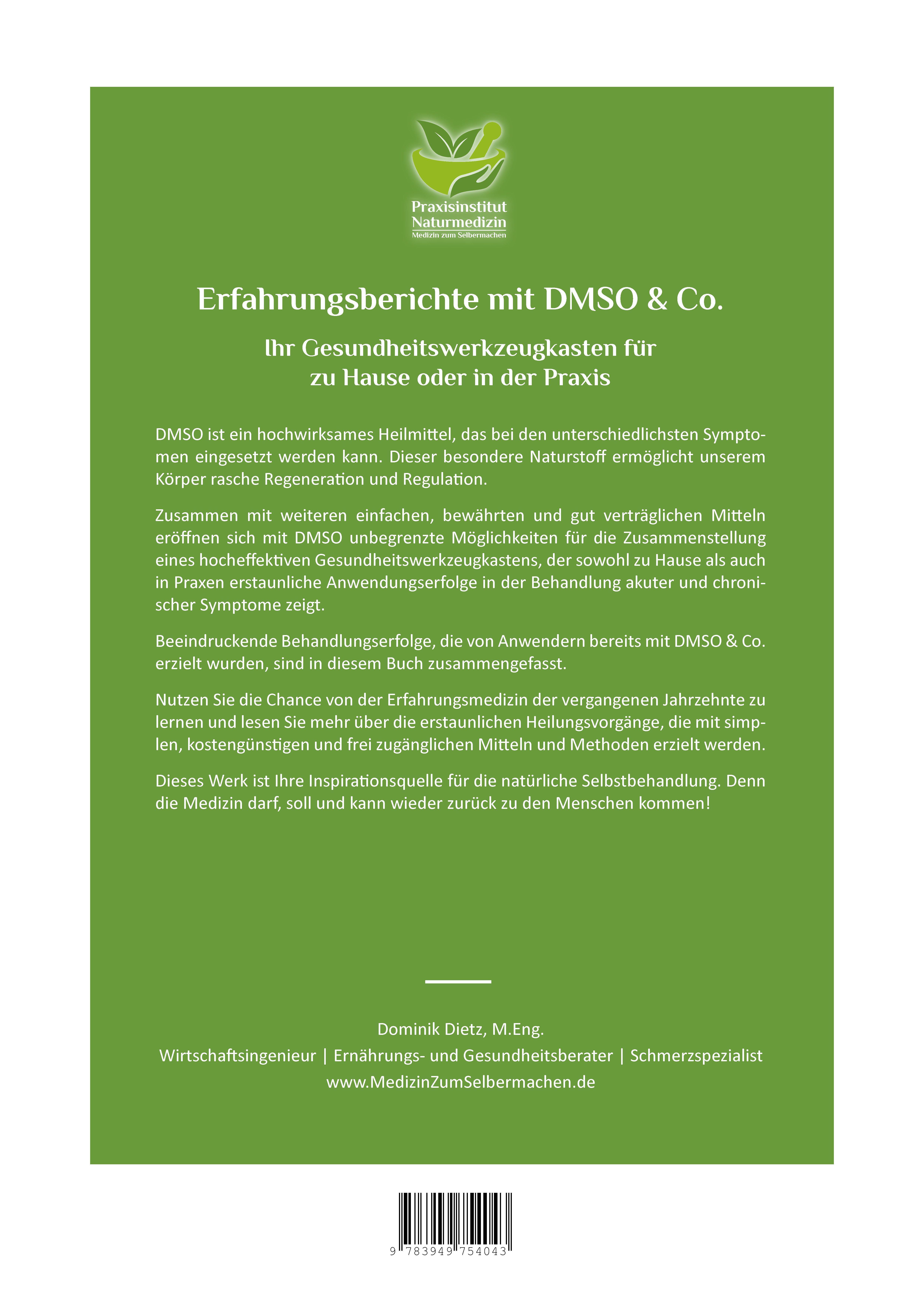Beispielinhalt (Bild) Erfahrungsberichte mit DMSO & Co.