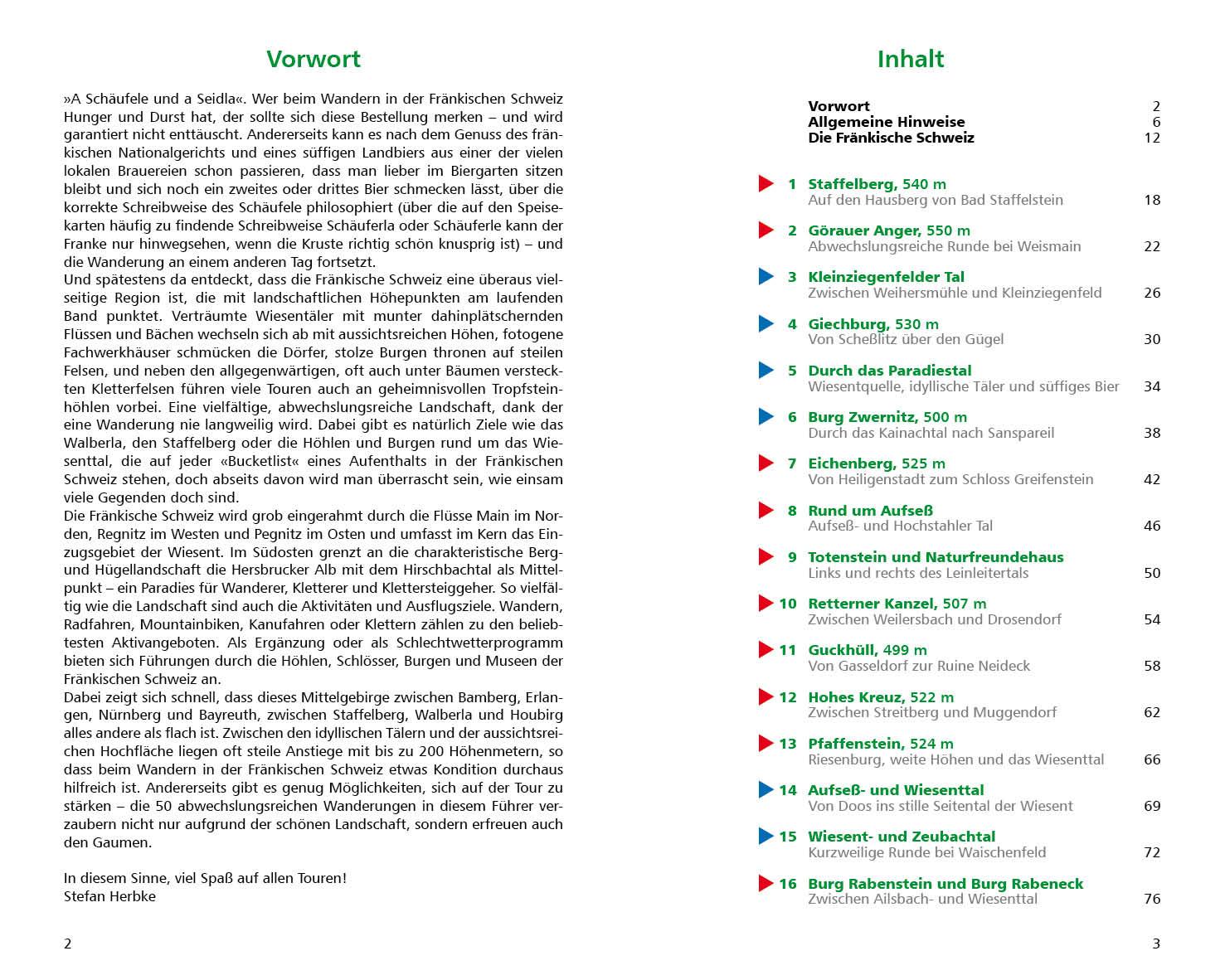 Beispielinhalt (Bild) Fränkische Schweiz - Wandern & Einkehren