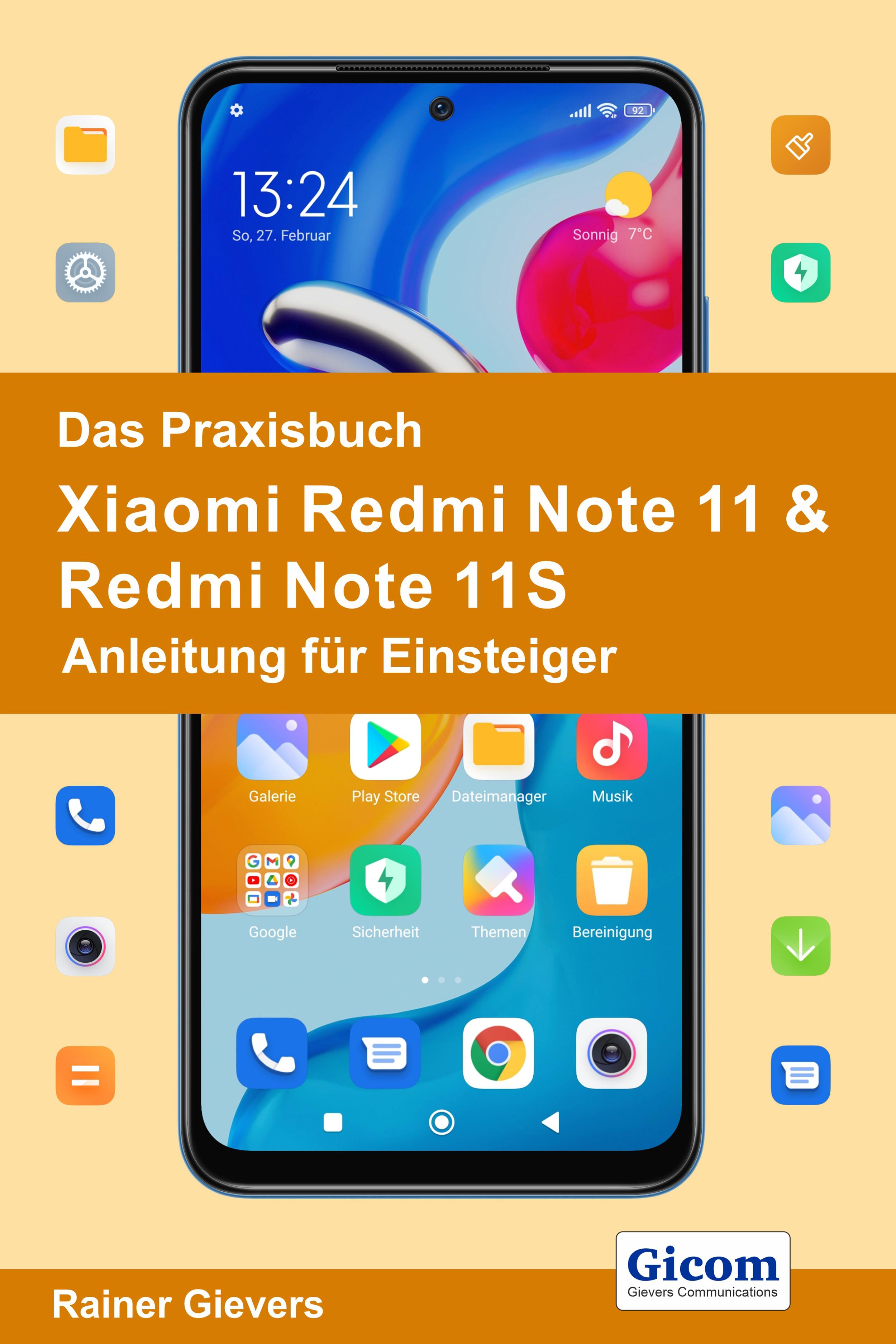 Vorderes Coverbild Das Praxisbuch Xiaomi Redmi Note 11 & Redmi Note 11S - Anleitung für Einsteiger