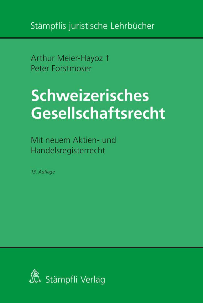 Vorderes Coverbild Schweizerisches Gesellschaftsrecht