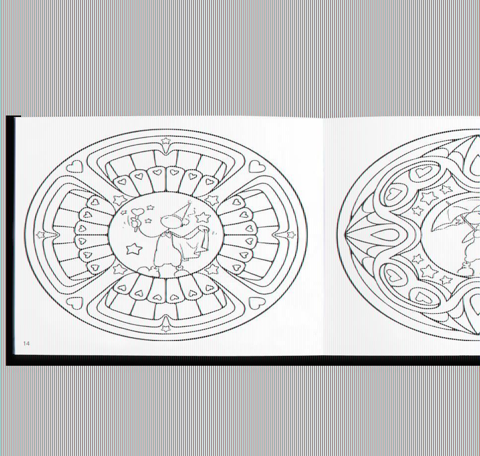Beispielinhalt (Bild) Oups Mandala-Malbuch